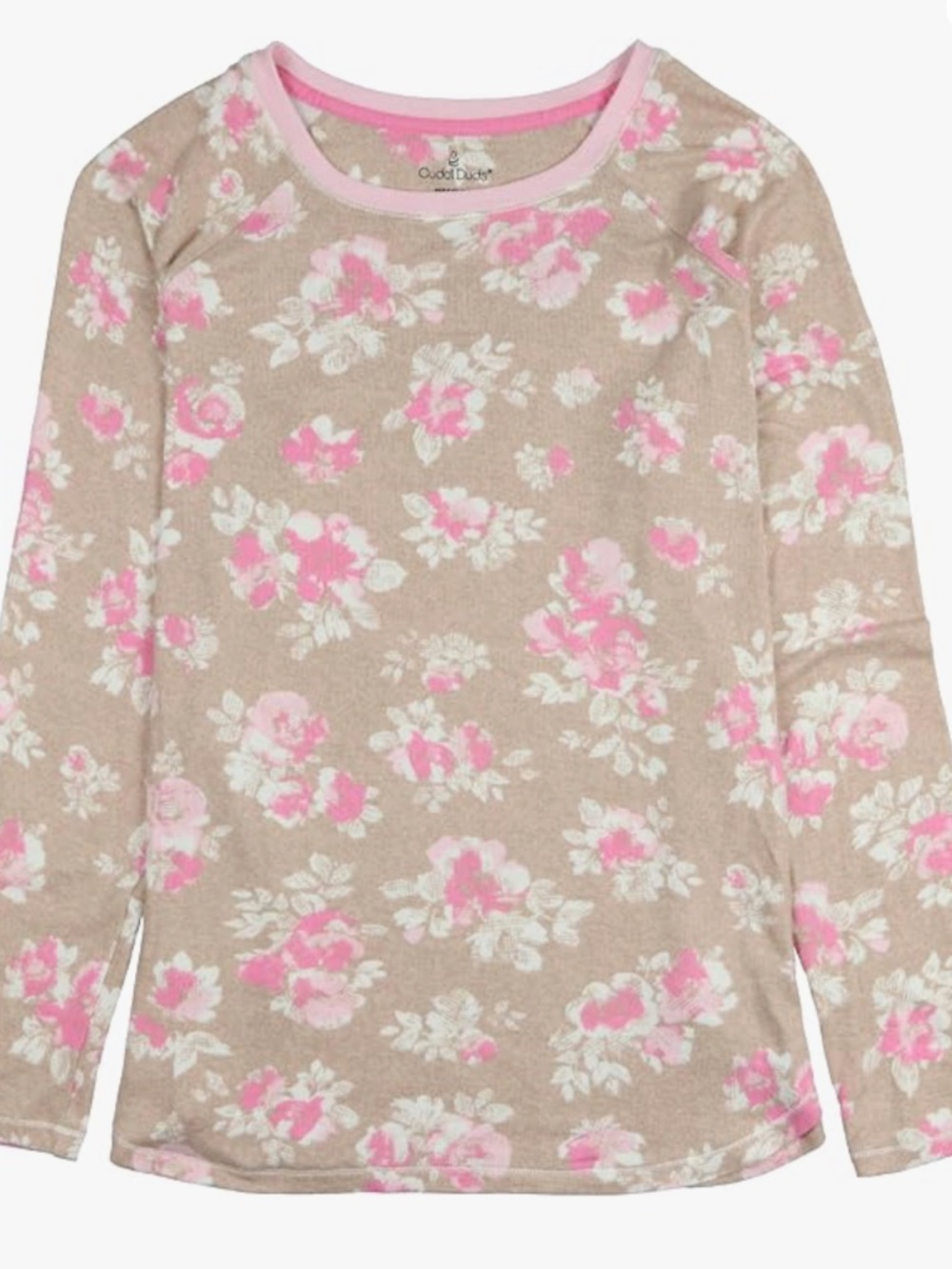 Cuddl Duds Long Sleeve Knit Pajama Brushed Sweater
